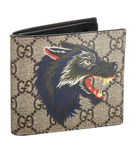 gucci wallet men wolf